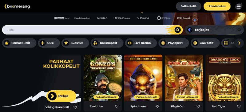 Presentazione di Boomerang Casino Presentazione di Boomerang Casino